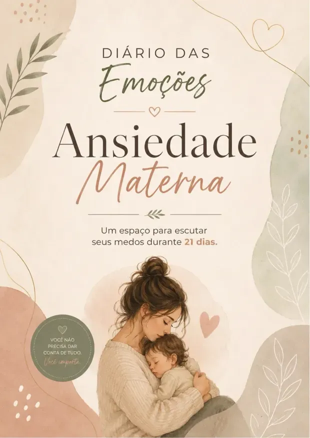 Capa do Diário das Emoções — Ansiedade Materna