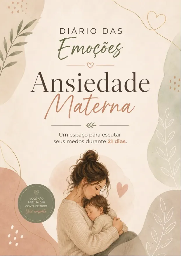 Capa do Diário das Emoções — Ansiedade Materna